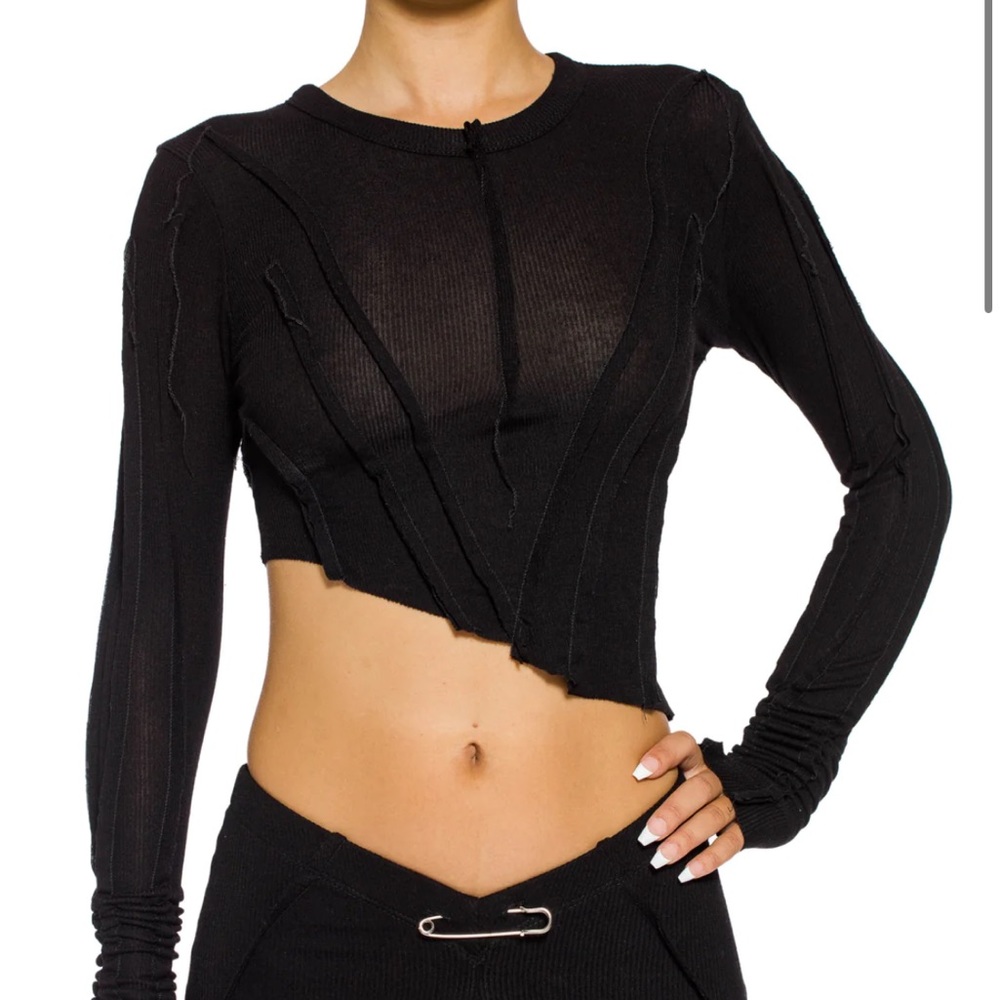 Sami miro vintage long sleeve black top